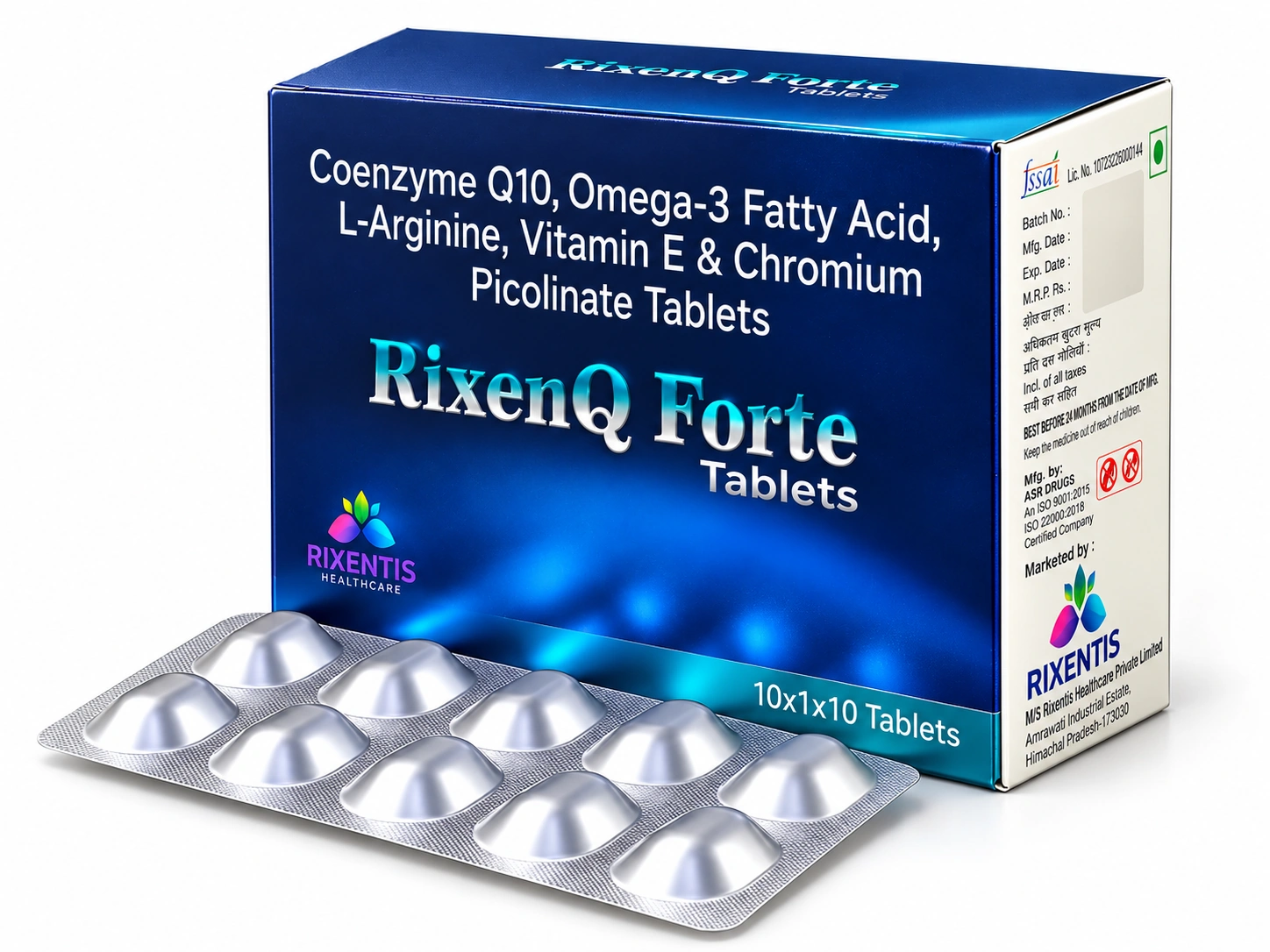 RixenQ Forte packaging